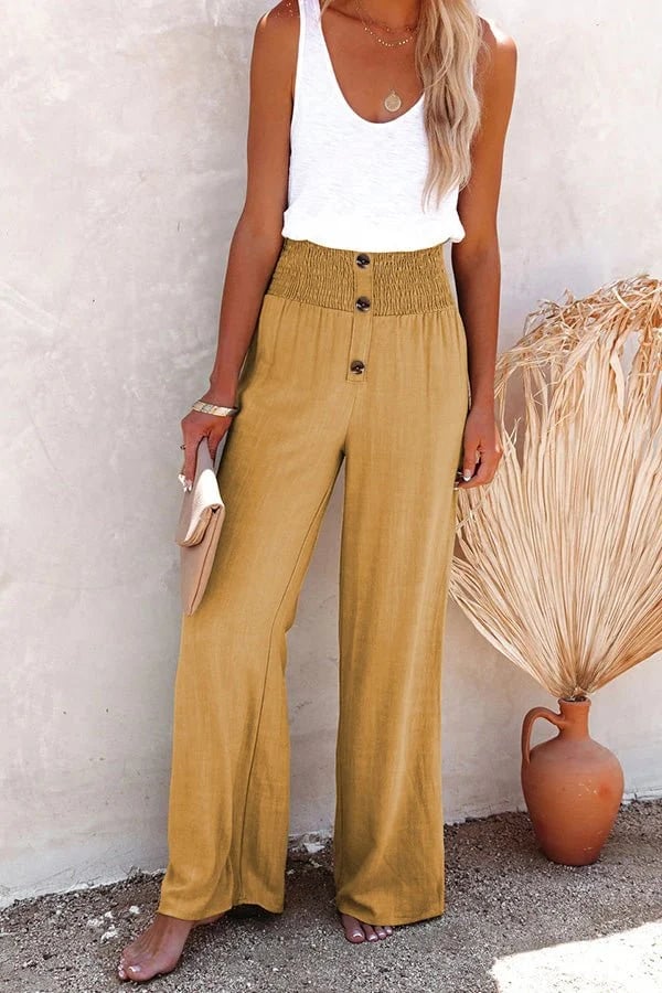 Riana™ | Pantalon taille haute coupe relax