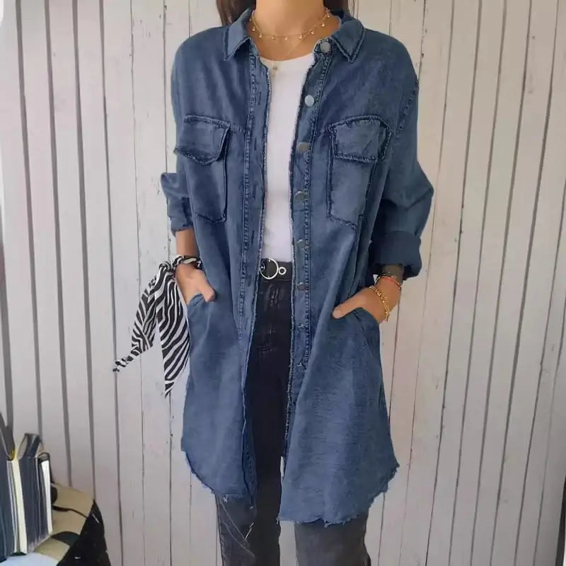 Mila – Veste Chemise en Jean Décontractée