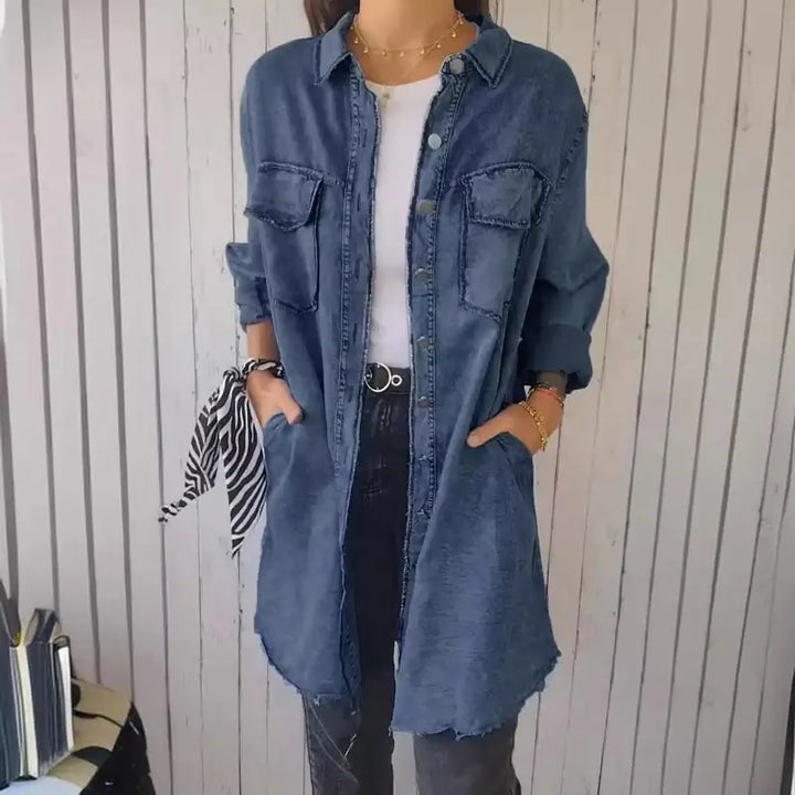 Mila – Veste Chemise en Jean Décontractée