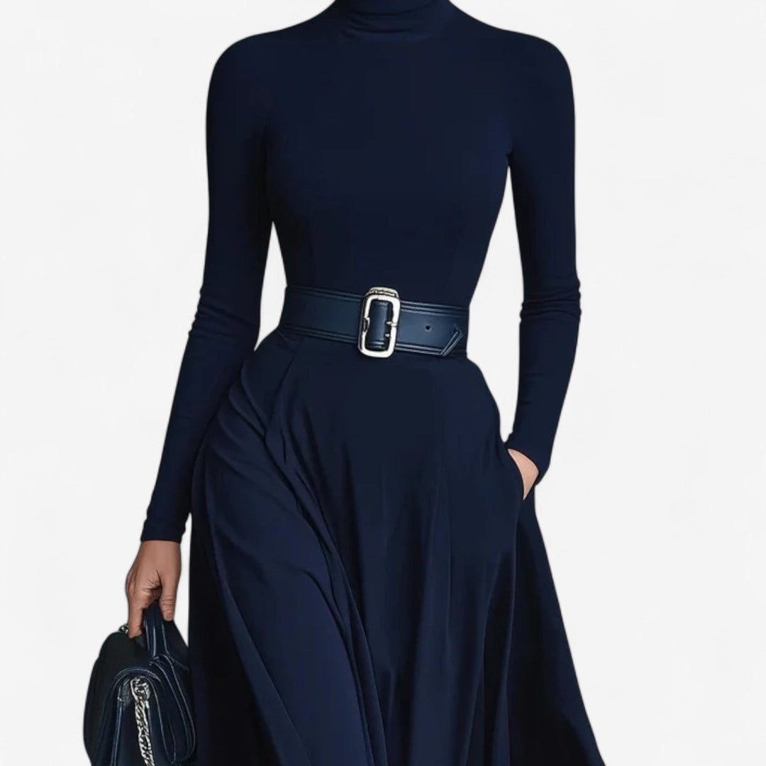 Yvelise™ Robe longue à col haut