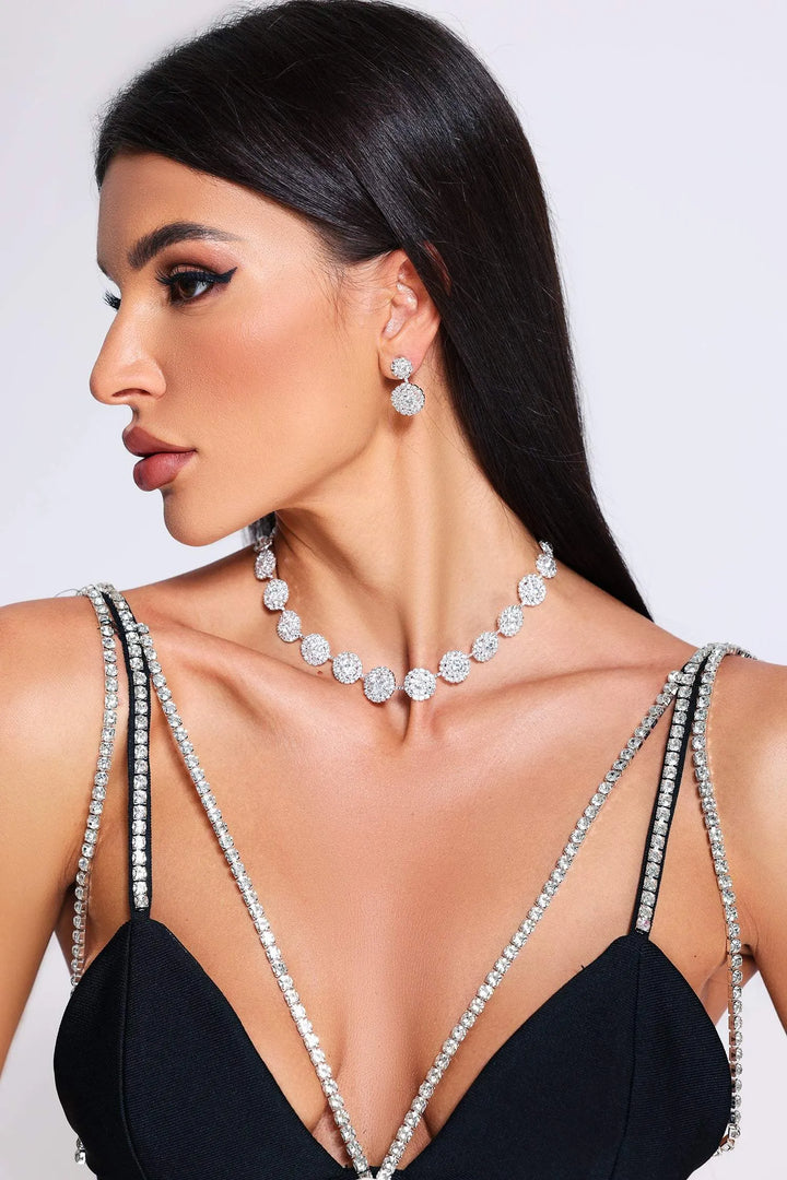 Liora Necklace &amp; Earrings – Silver